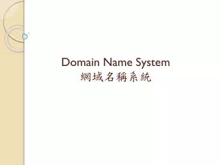 domain name system