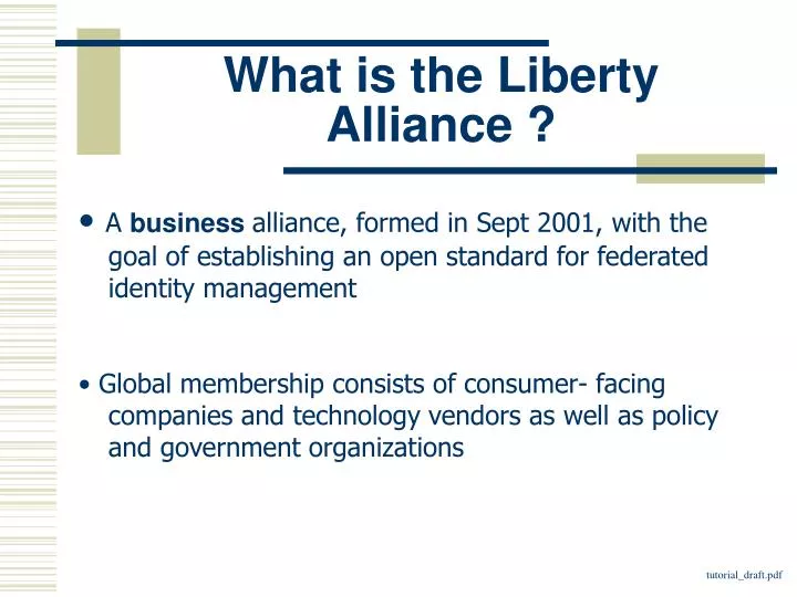 what is the liberty alliance