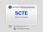 SCTE - slide 1