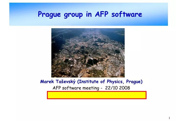 prague group in afp software