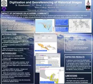 Digitization and Georeferencing of Historical Images