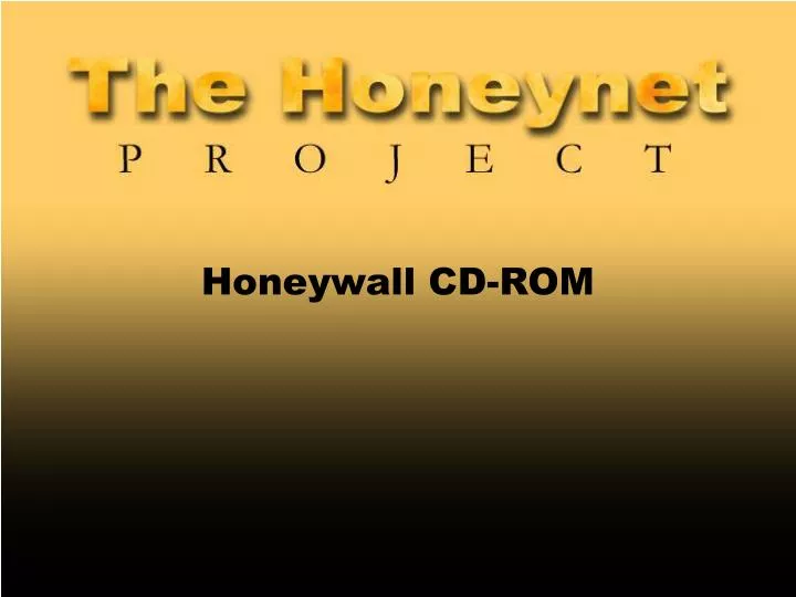 honeywall cd rom