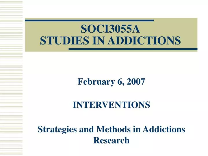 soci3055a studies in addictions