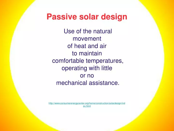 passive solar design