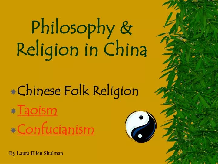 philosophy religion in china