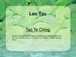 Lao Tzu - slide 1