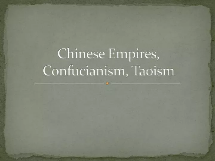 chinese empires confucianism taoism