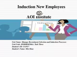 Induction New Employees AOI Institute