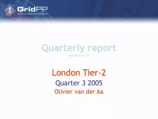 Quarterly report version v1.0