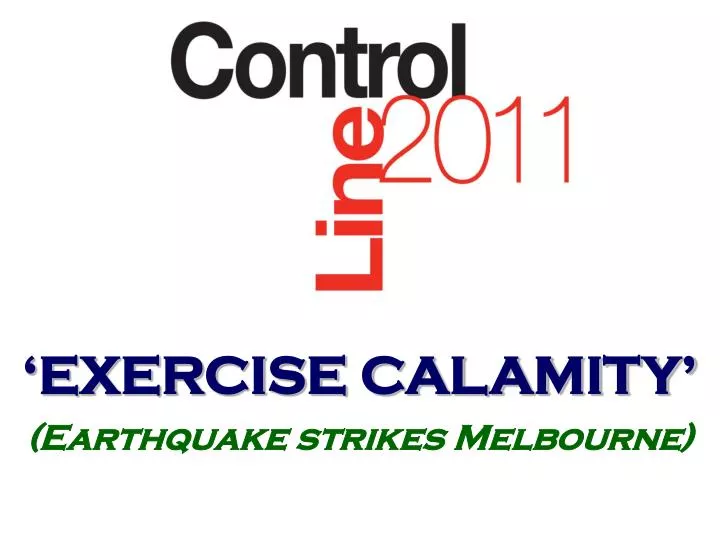 exercise calamity earthquake strikes melbourne