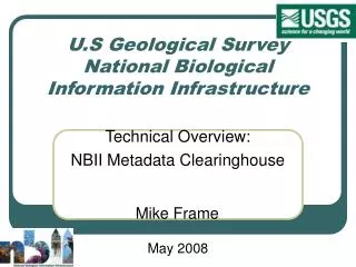 U.S Geological Survey National Biological Information Infrastructure