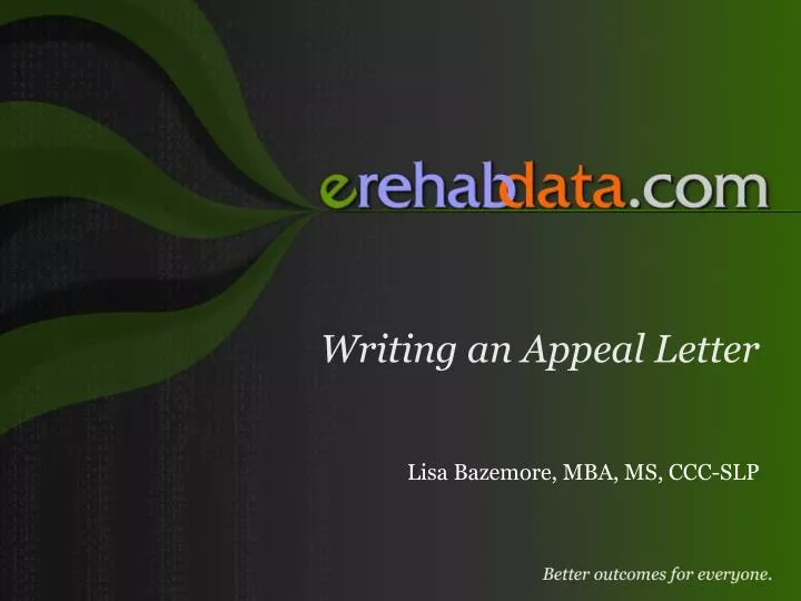 writing an appeal letter