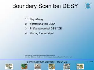 boundary scan bei desy