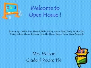Welcome to Open House !