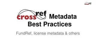 Metadata Best Practices