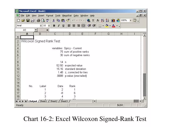 chart 16 2 excel wilcoxon signed rank test