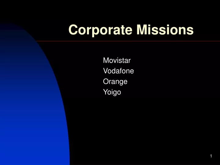 corporate missions