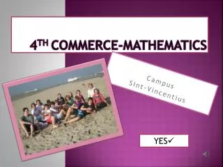4 th Commerce-Mathematics