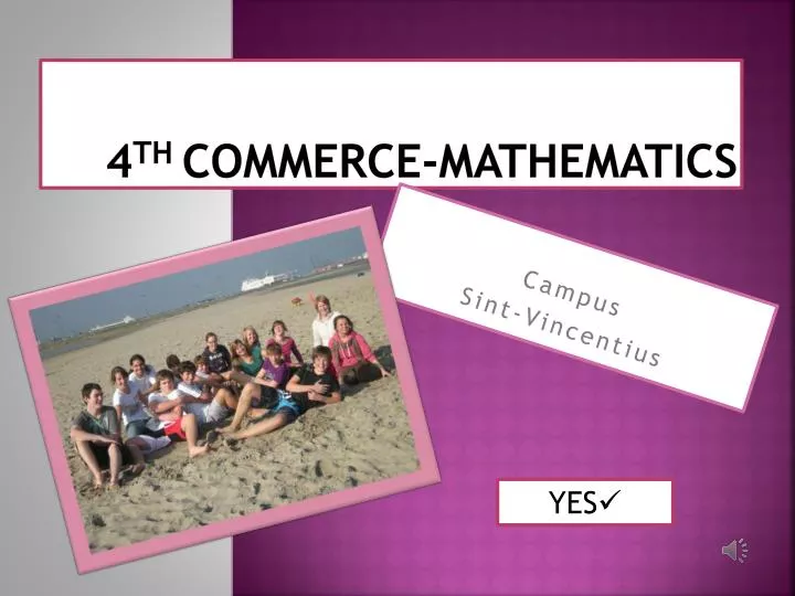 4 th commerce mathematics