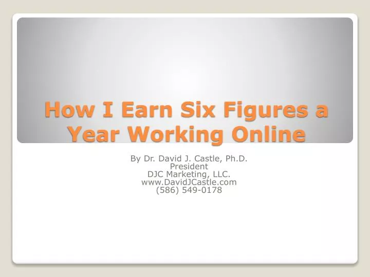 how i earn six figures a year working online