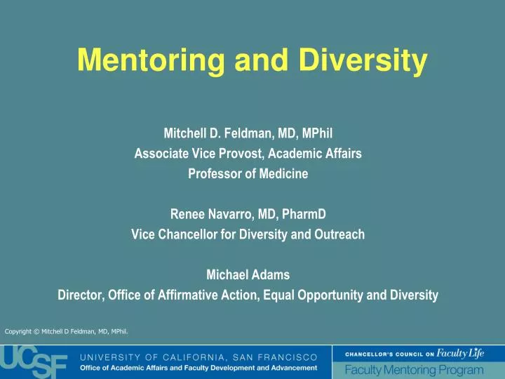 mentoring and diversity