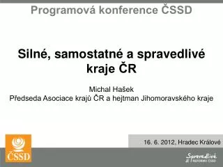programov konference ssd