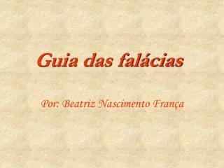 guia das fal cias