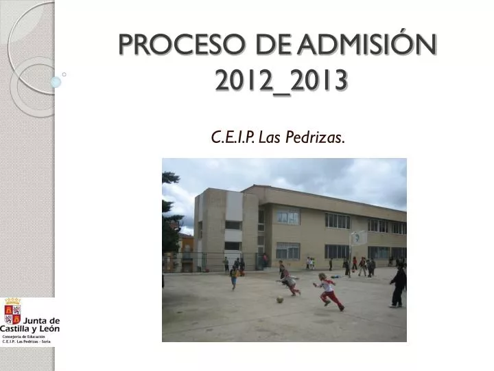 proceso de admisi n 2012 2013