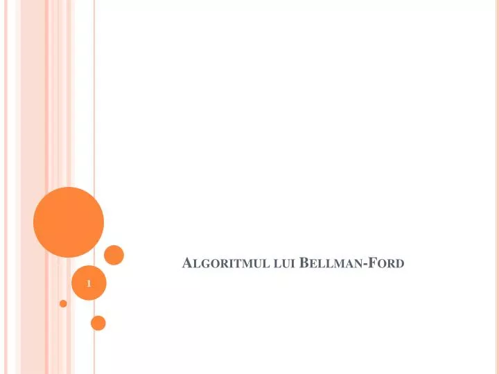 algoritmul lui bellman ford