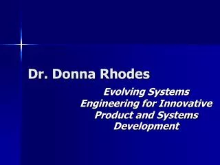 Dr. Donna Rhodes