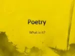 Poetry - slide 1