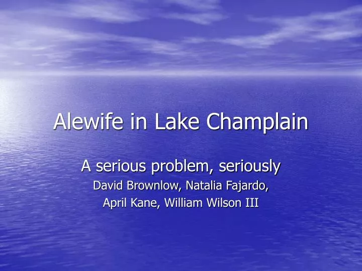 alewife in lake champlain