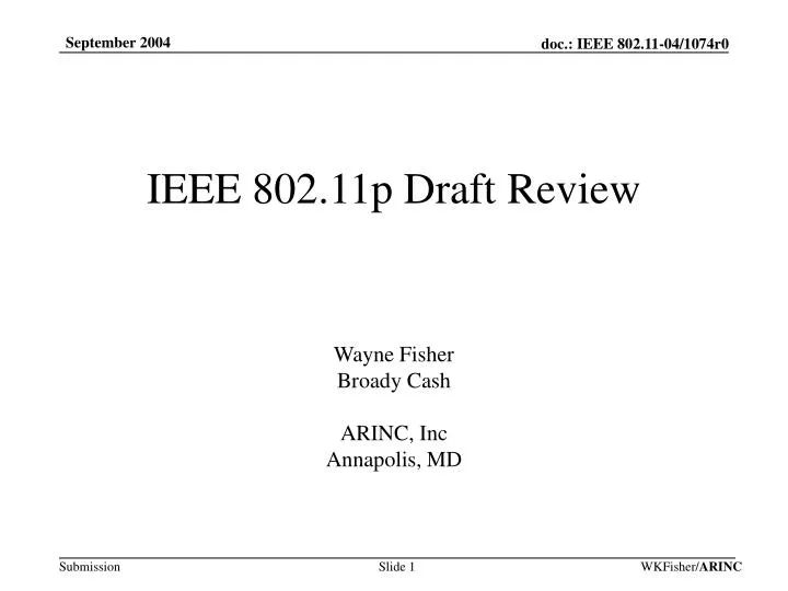ieee 802 11p draft review