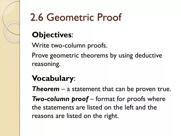 2 6 geometric proof