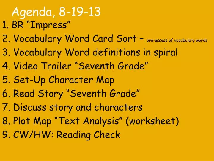 agenda 8 19 13