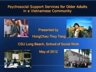 Psychosocial Support Services for Older Adults in a Vietnamese Community