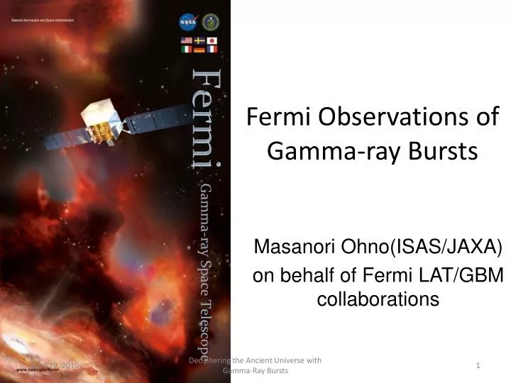 fermi observations of gamma ray bursts