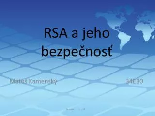 rsa a jeho bezpe nos