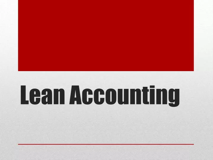 lean accounting