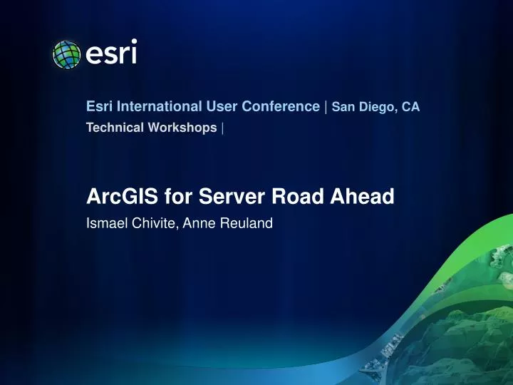 arcgis for server road ahead
