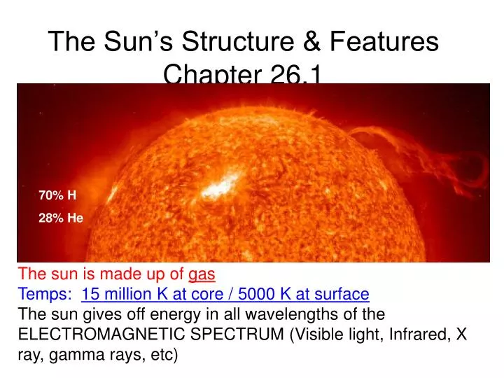 the sun s structure features chapter 26 1