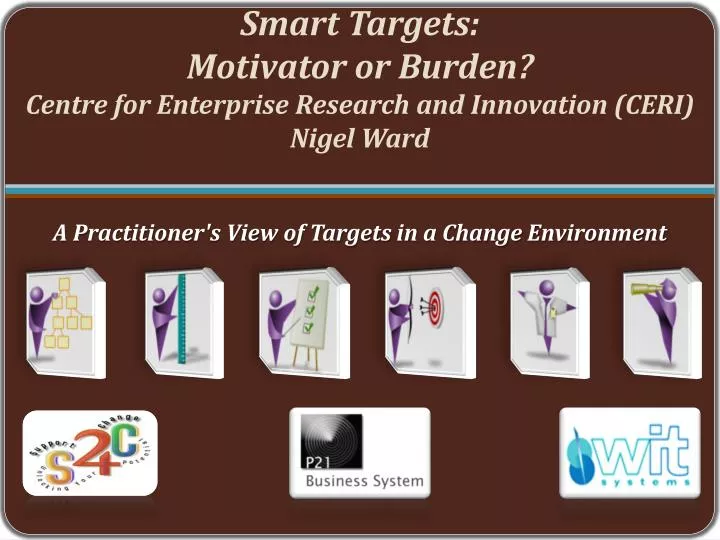 smart targets motivator or burden centre for enterprise research and innovation ceri nigel ward
