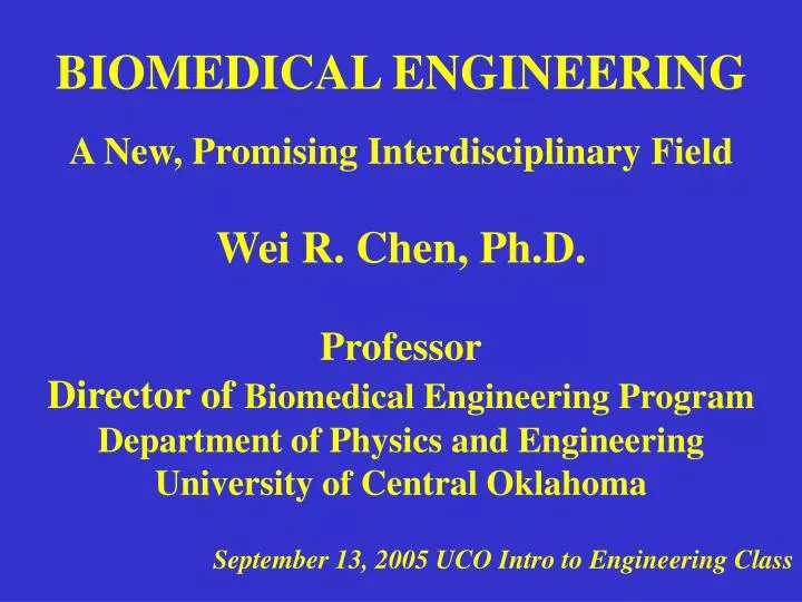 biomedical engineering a new promising interdisciplinary field