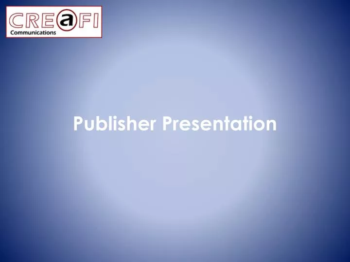 publisher presentation