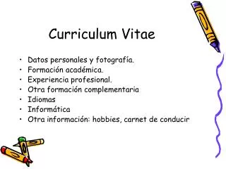 curriculum vitae