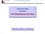 LAT Environmental Test Planning 7-8 September 2005 LAT Thermal-Vacuum Test Plans - slide 1