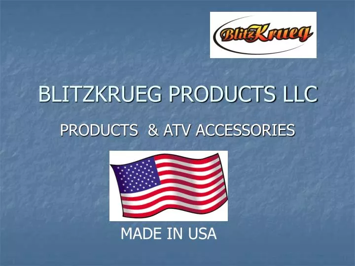 blitzkrueg products llc