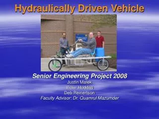 Hydraulically Driven Vehicle