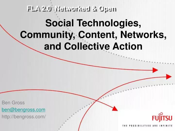 social technologies community content networks and collective action