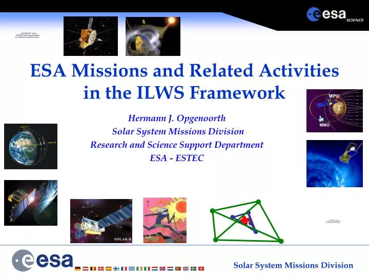 esa missions and related activities in the ilws framework